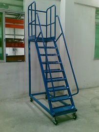 手動盗品の移動可能な車輪が付いている高い上昇の梯子の産業設備